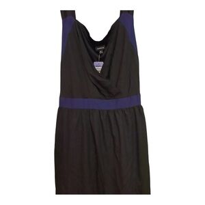 NWT Torrid Black Women’s Dress with Blue Waistband Size 26